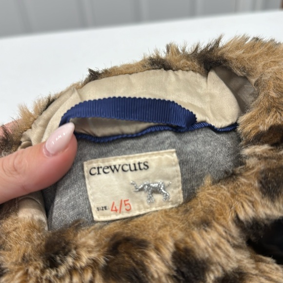 J. Crew Crewcuts Faux Fur Leopard Jacket - Picture 3 of 6